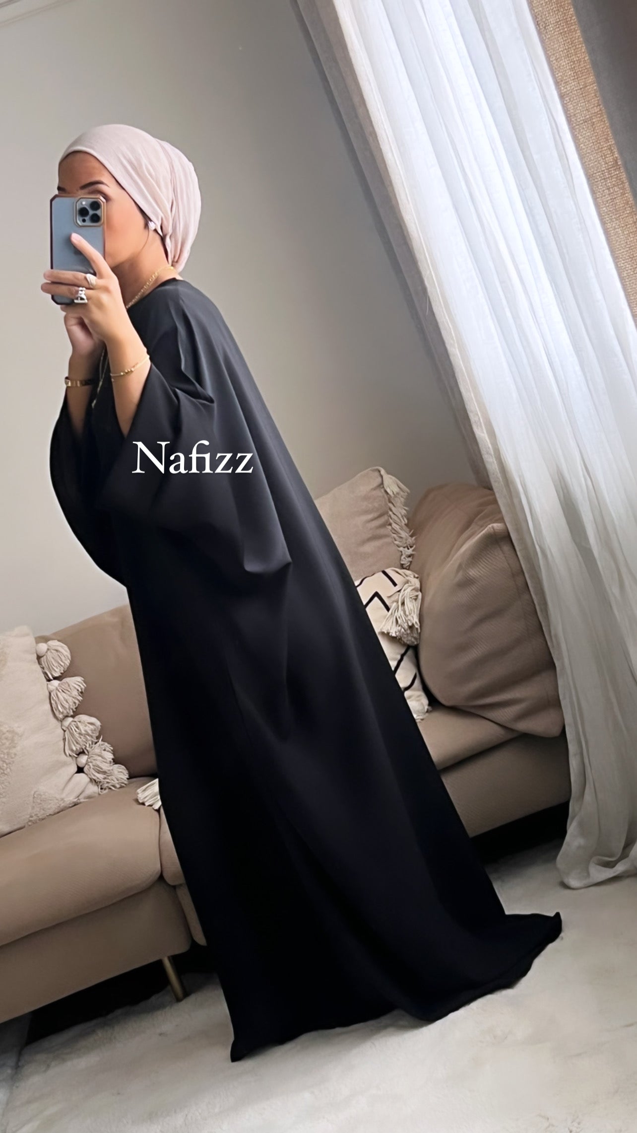 Robe Abaya Saoudiya noir